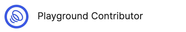 Playground Contributor Badge