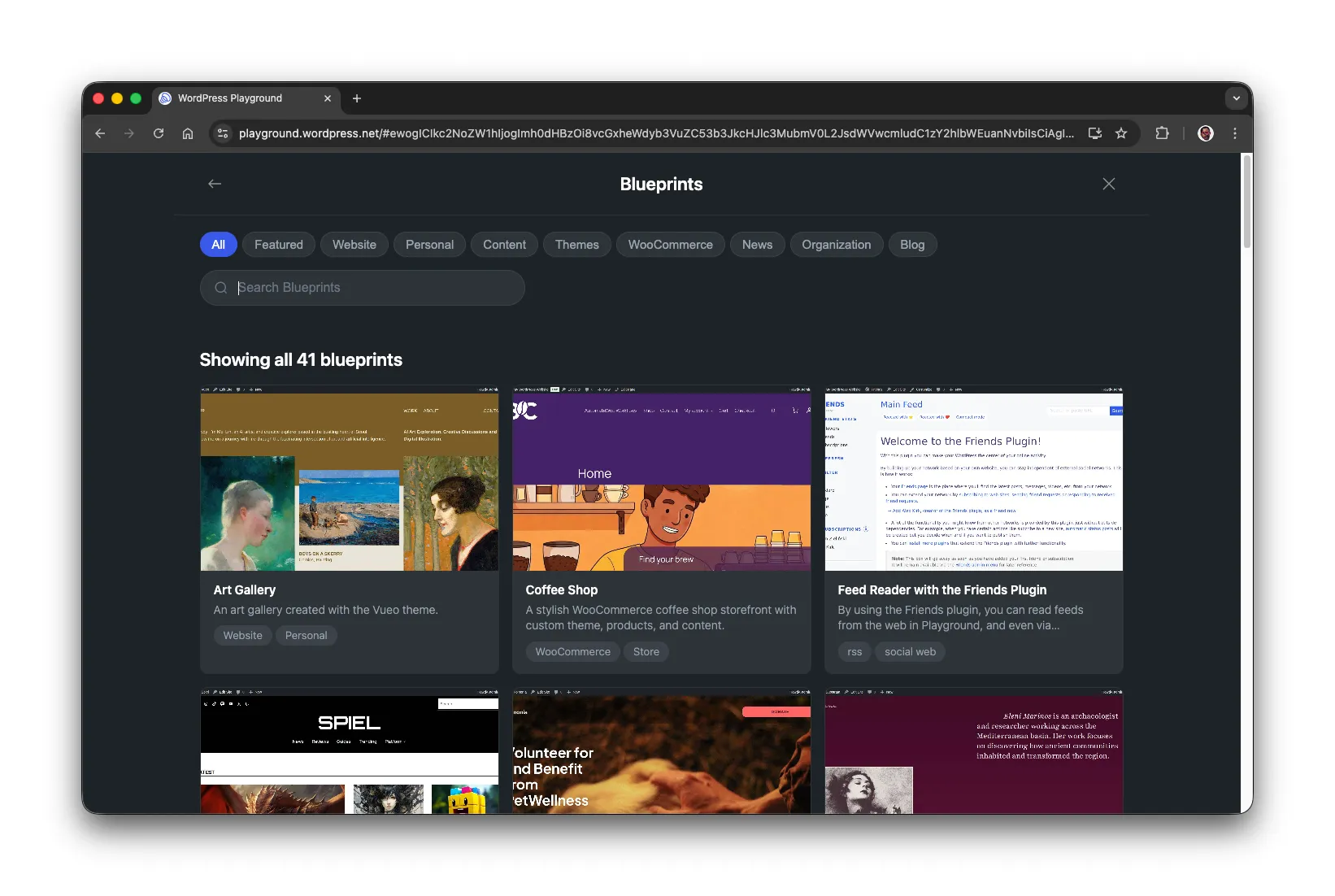 Open blueprint Gallery