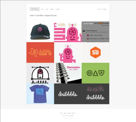 DribbbleFolio