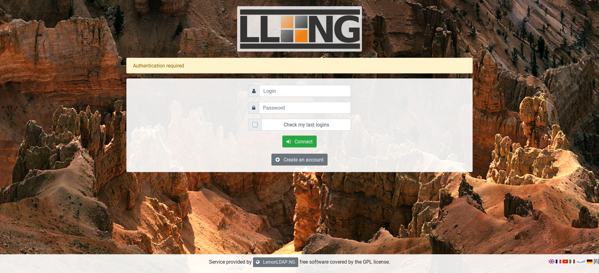 LLNG login