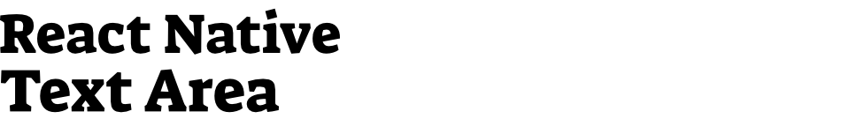 React Native Text Area