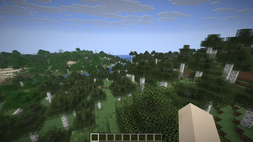 Typing /worlds create event_end from-dimension minecraft:the_end, then /worlds tp event_end, and arriving in a new End under the circling Ender Dragon