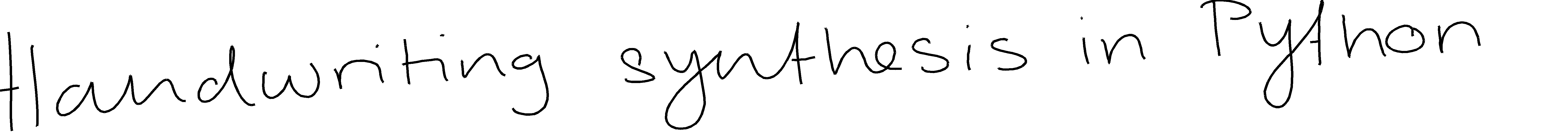 Handwriting image