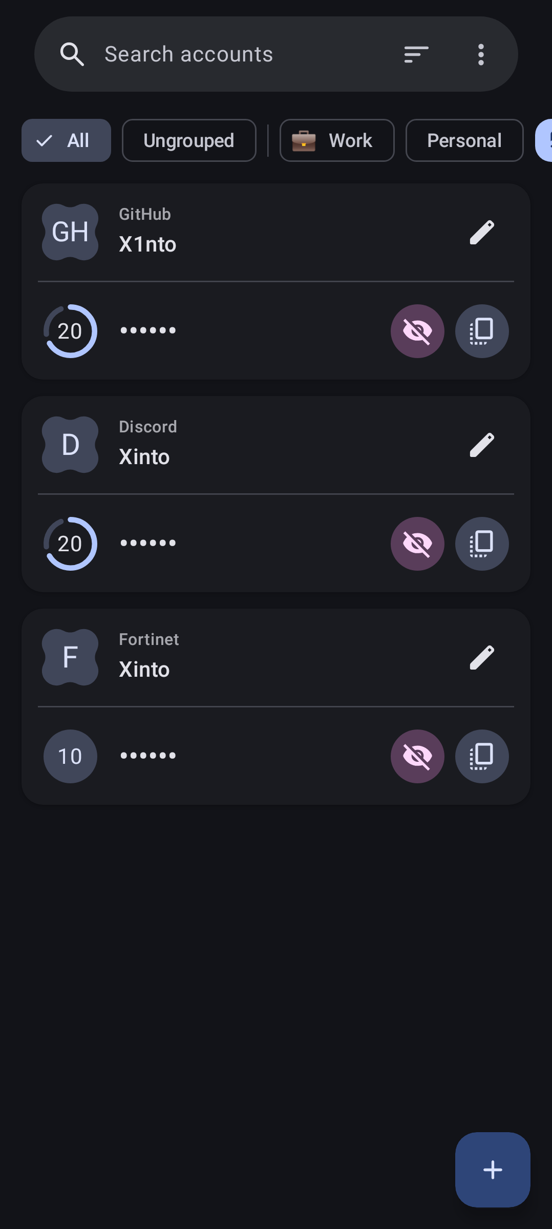 Home screen empty
