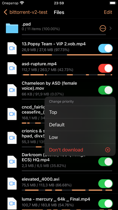 Screenshot 4 of iTorrent