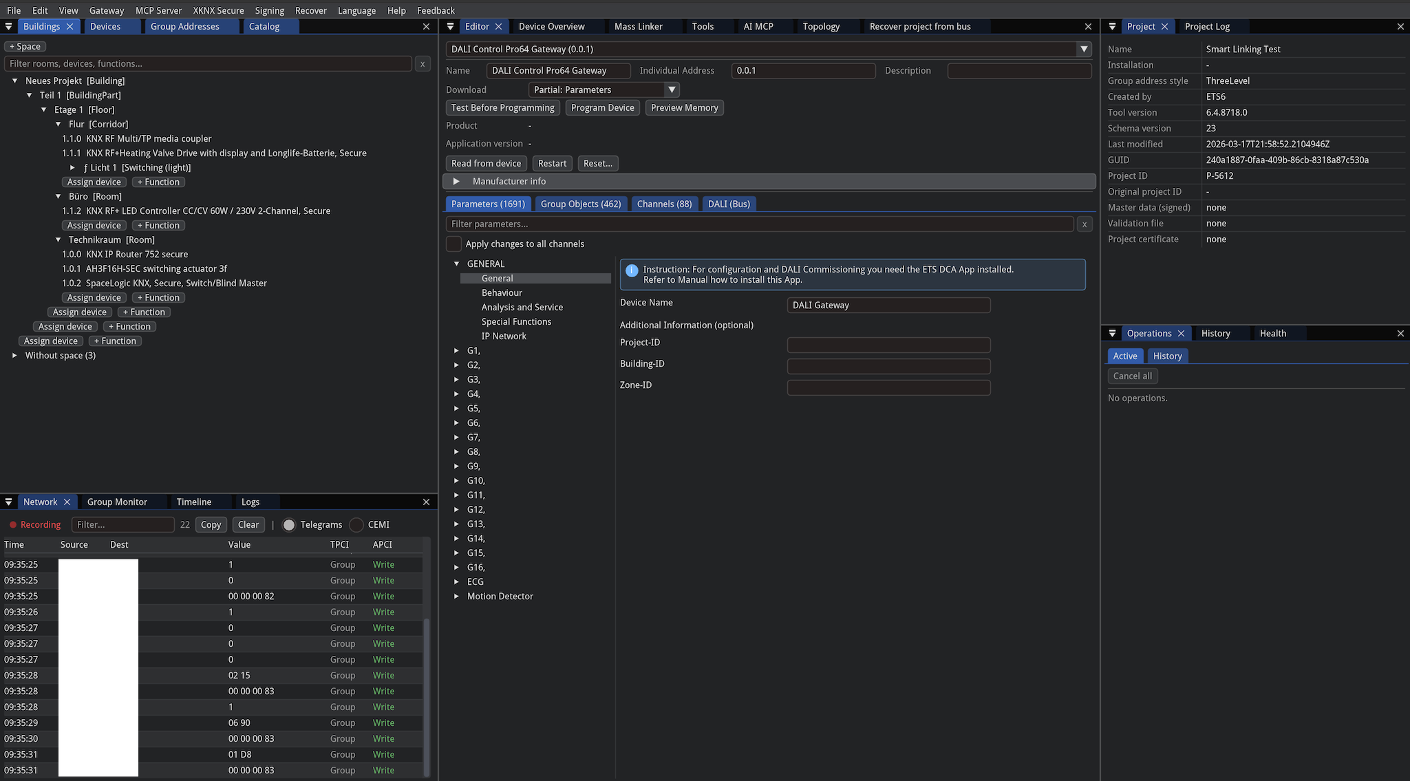Project editor