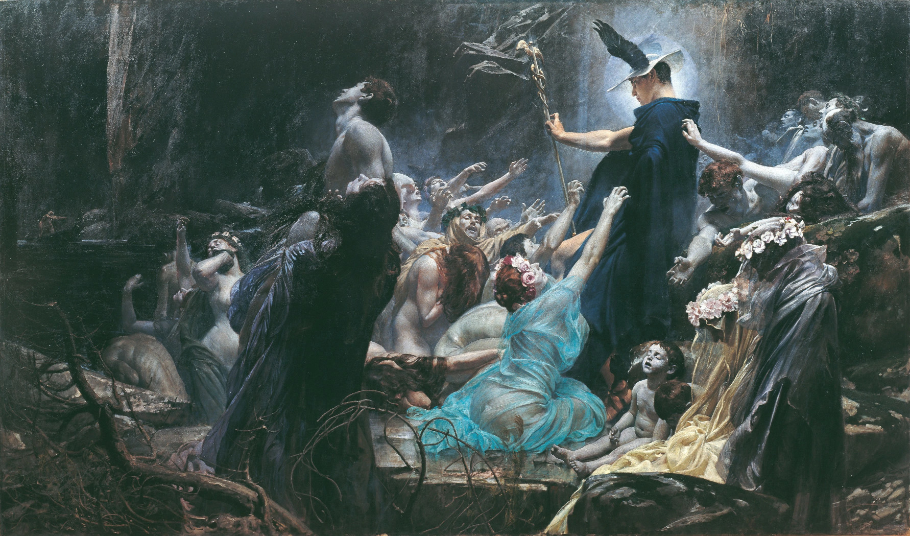 Adolf Hirémy-Hirschl, The Souls at the Acheron(1898) 