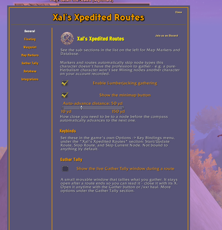 Settings menu, Classic look