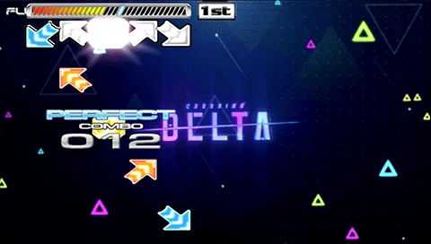 modded Pump It Up Exceed with the Crossing Delta chart running