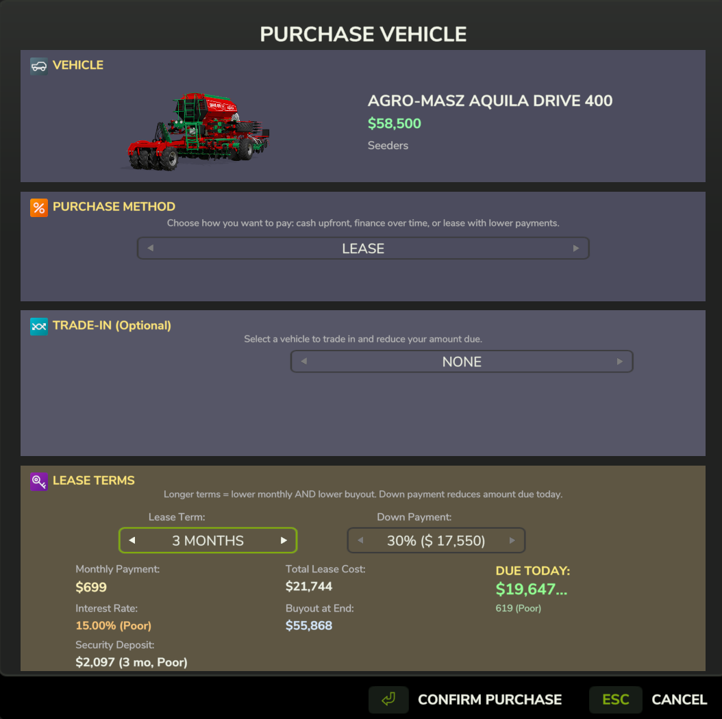 Vehicle Lease