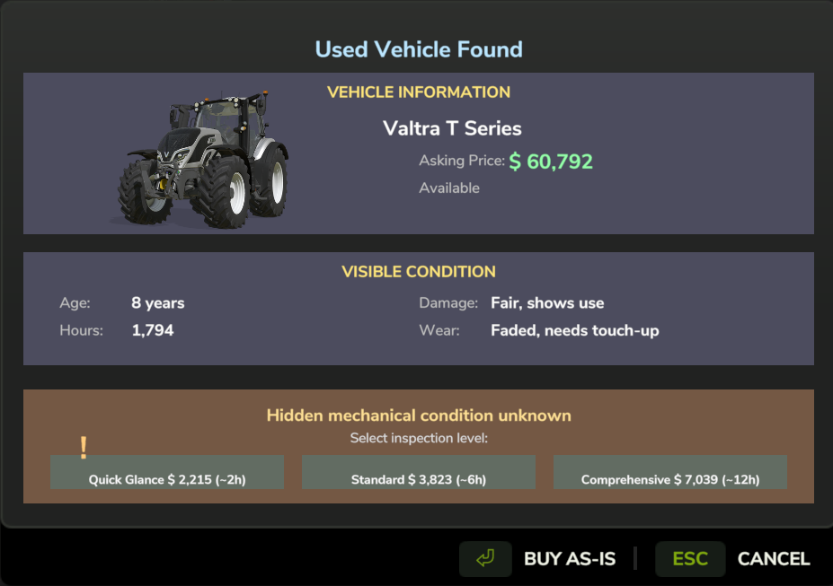 Vehicle Found