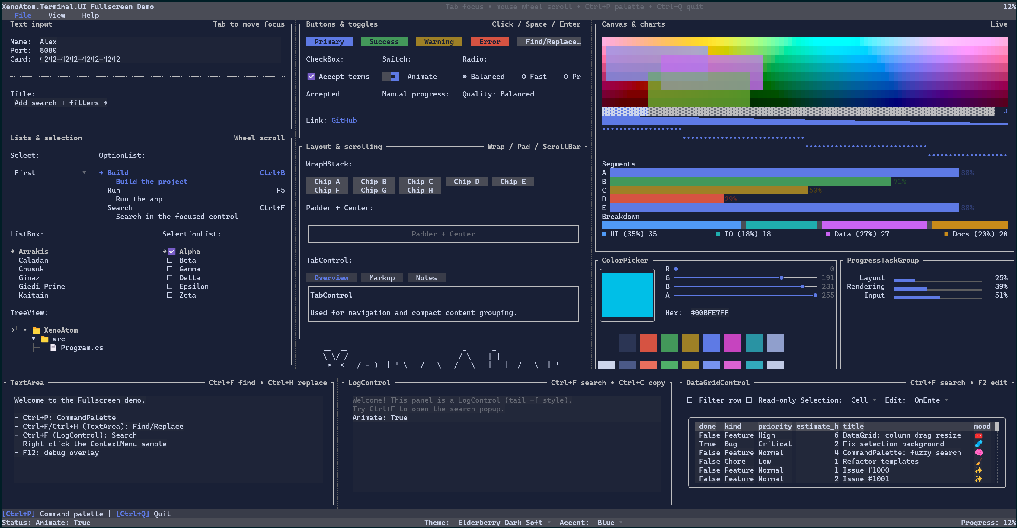 FullscreenDemo screenshot
