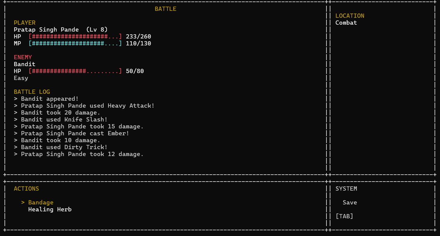 Items during battle