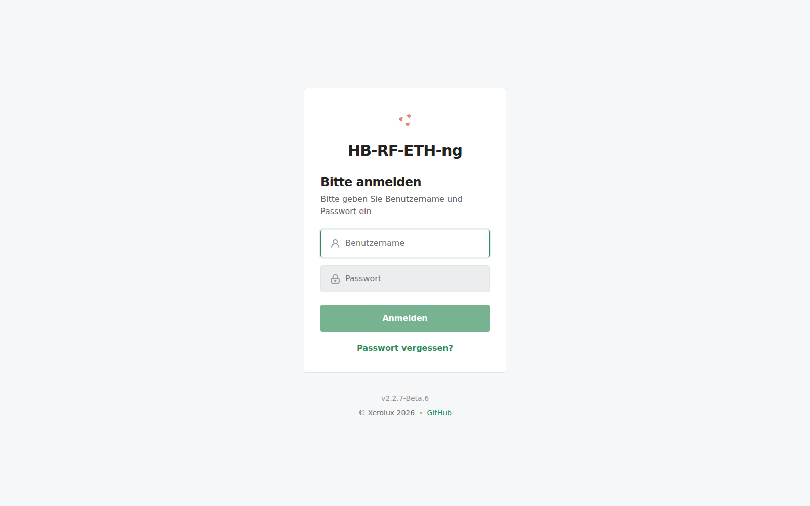Login Seite
