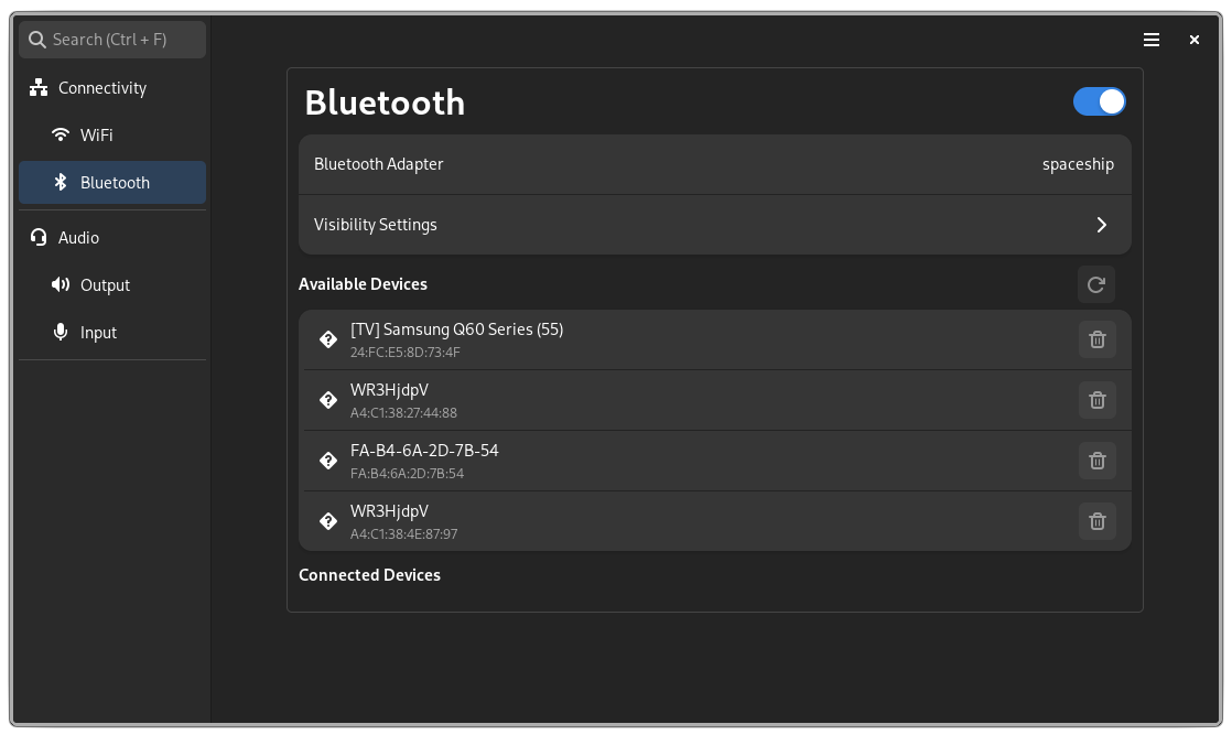 Bluetooth Screenshot of ReSet