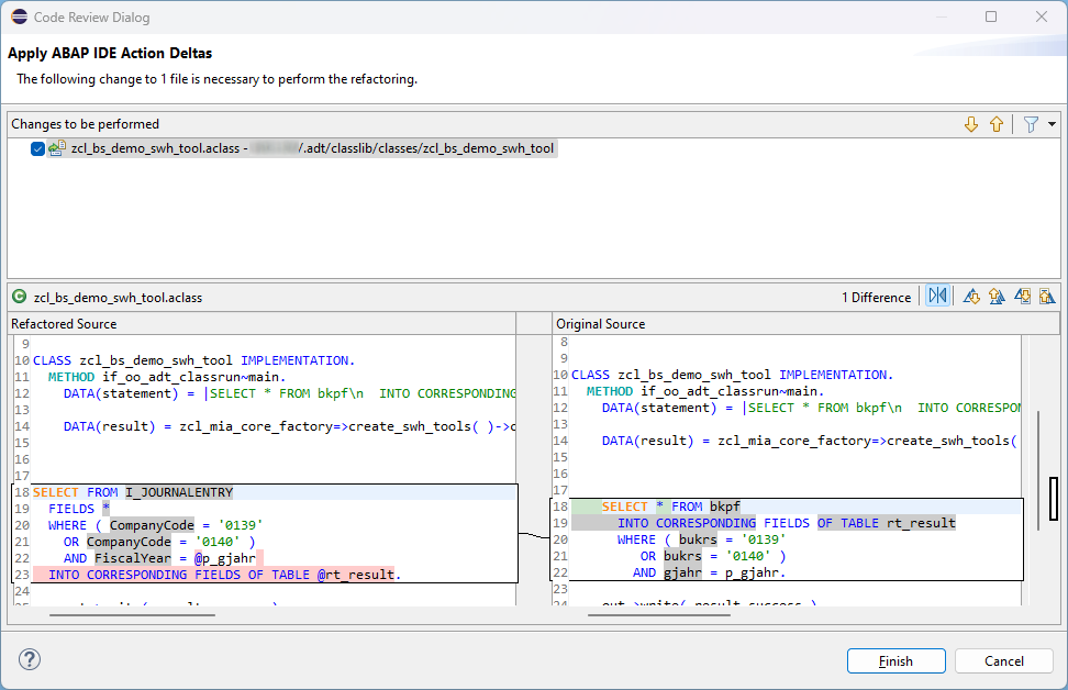 Convert statement