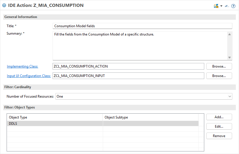 Consumption Model