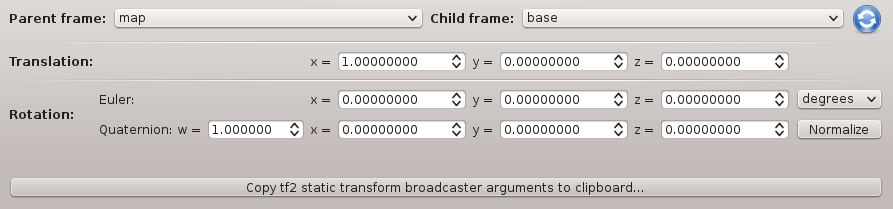 Static TF Plugin for rqt