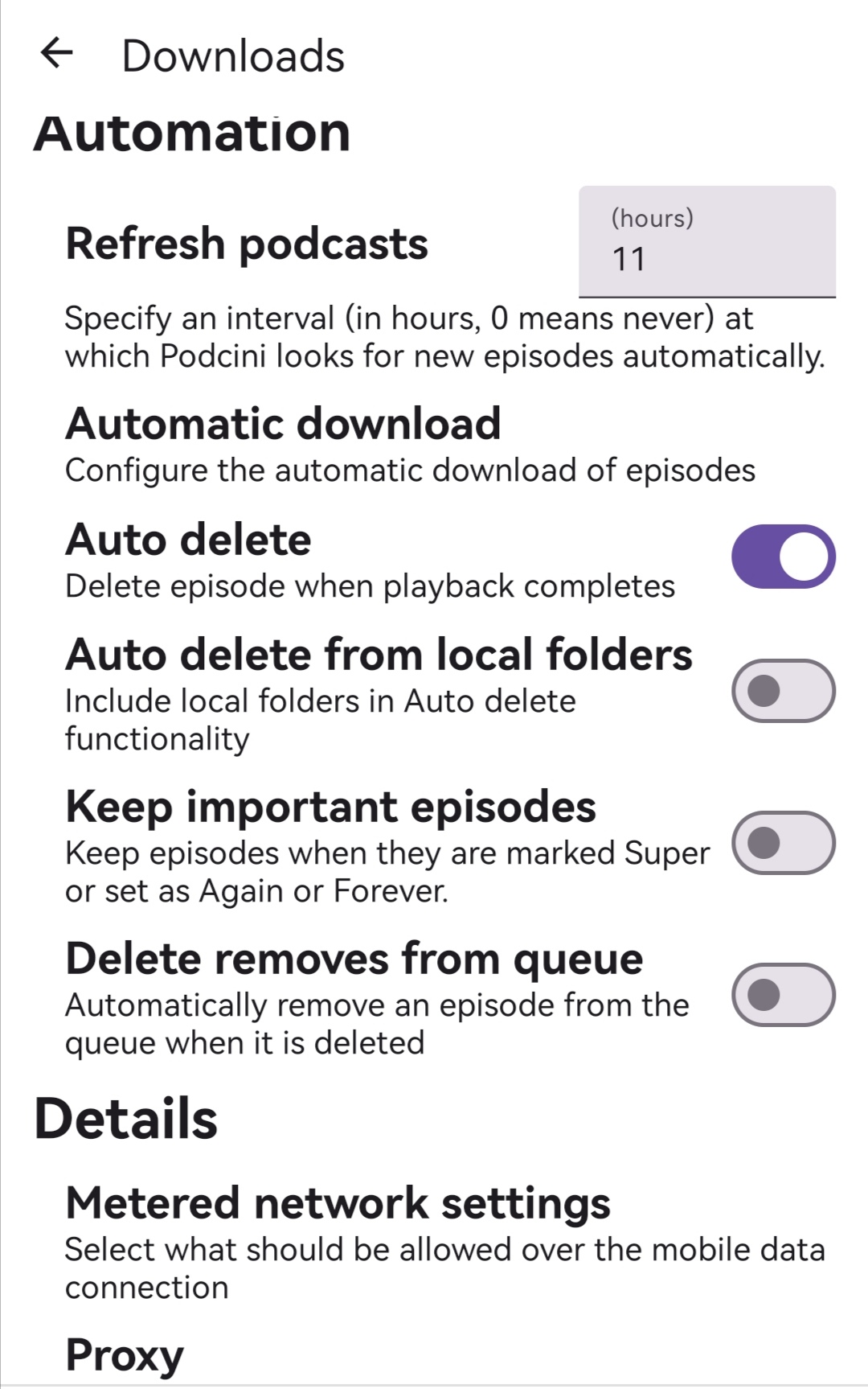 Screenshot 4 of Podcini — opens full size