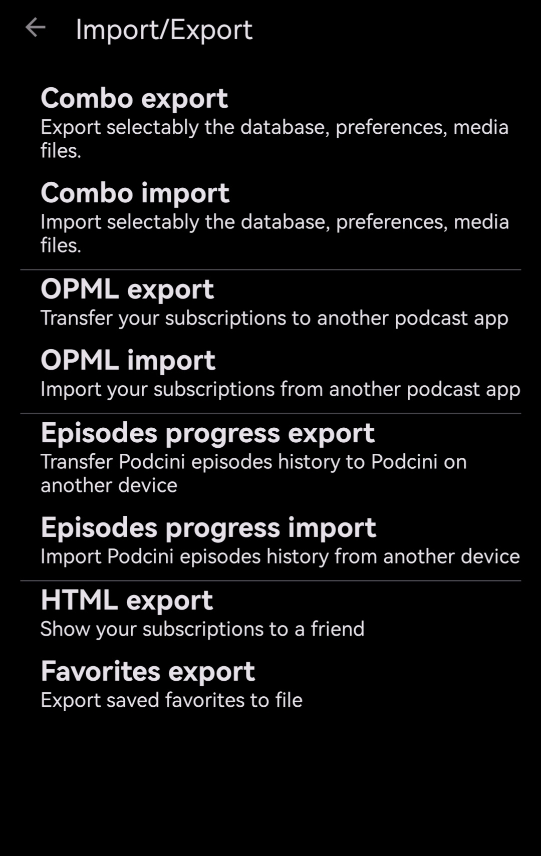 Screenshot 5 of Podcini — opens full size