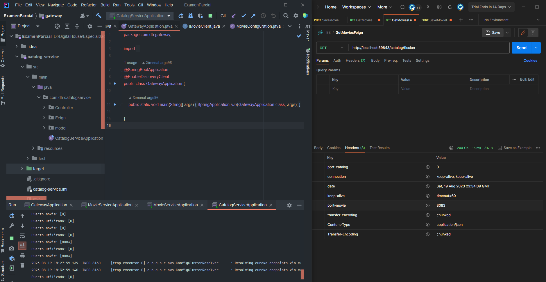 GitHub - XimenaLargo/Proyecto-Microservicios-Backend: Examen parcial de ...