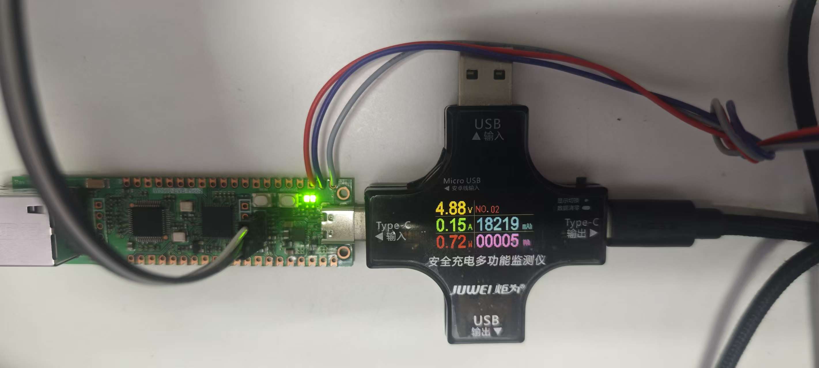 Power measurement photo from the original README