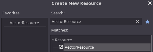 Vector Create New Resource
