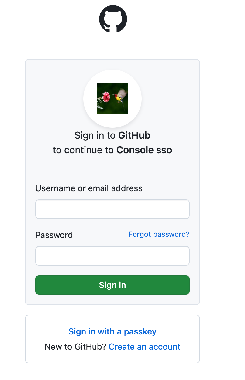GitHub 登录界面