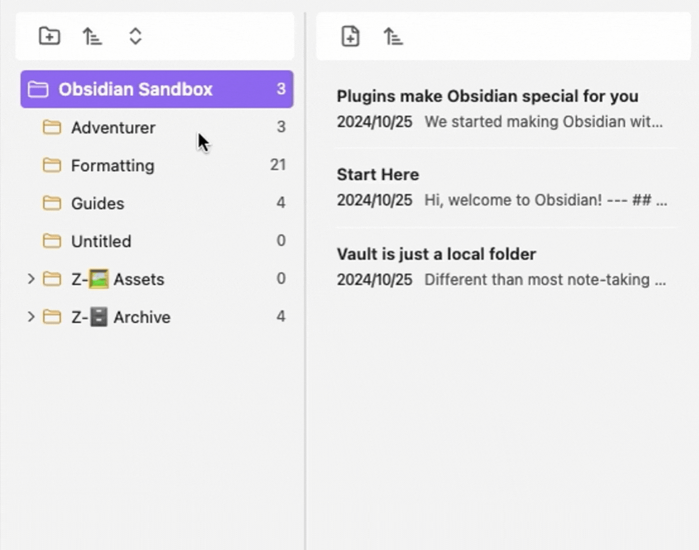 file management example