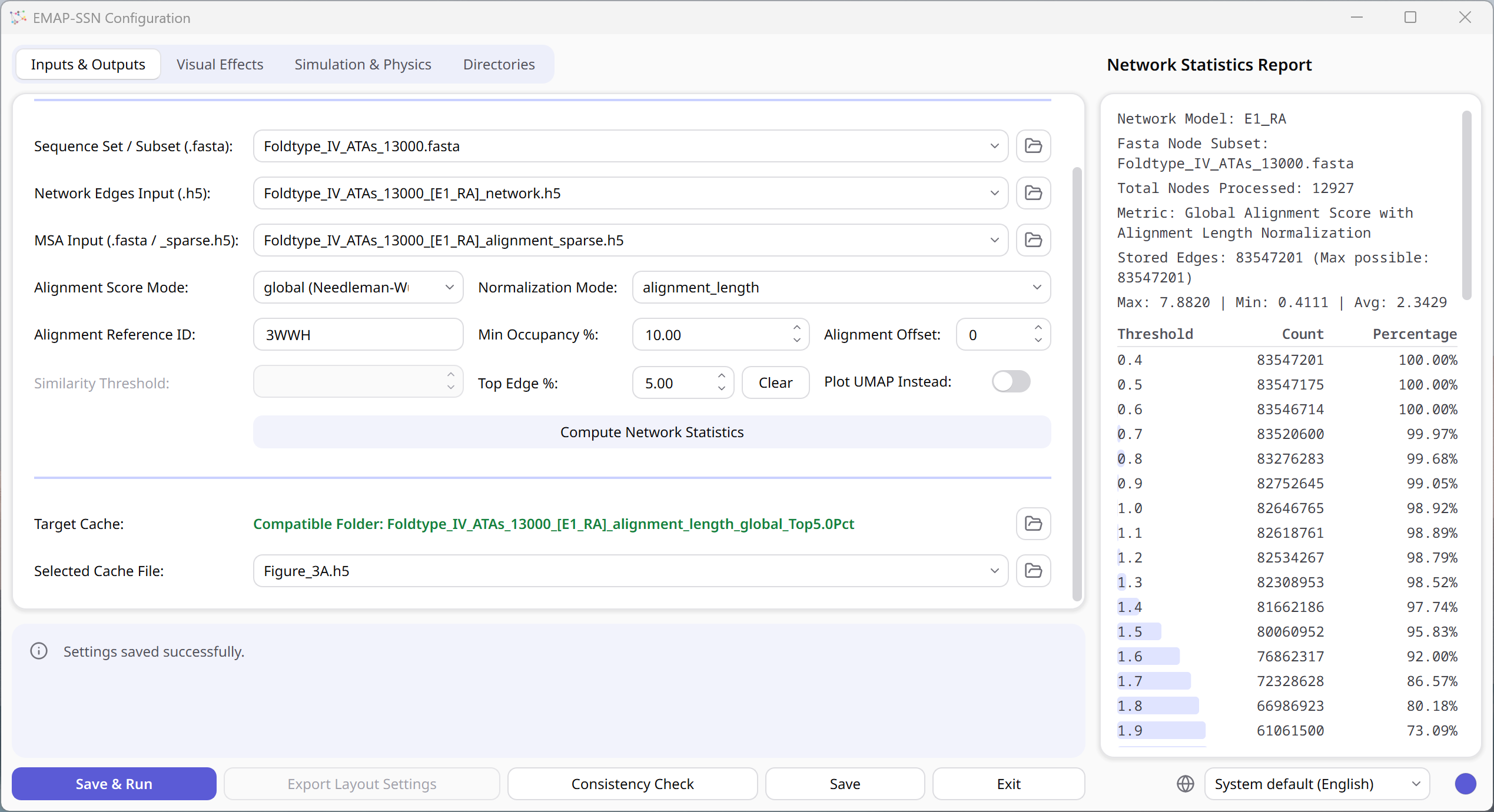 EMAP-SSN Configuration GUI
