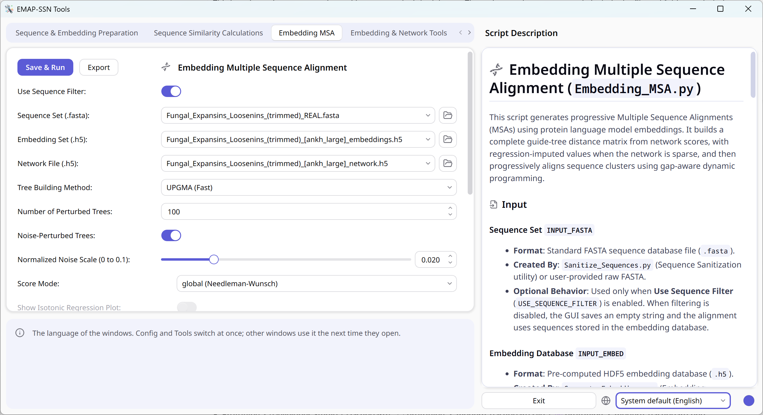 EMAP-SSN Tools GUI