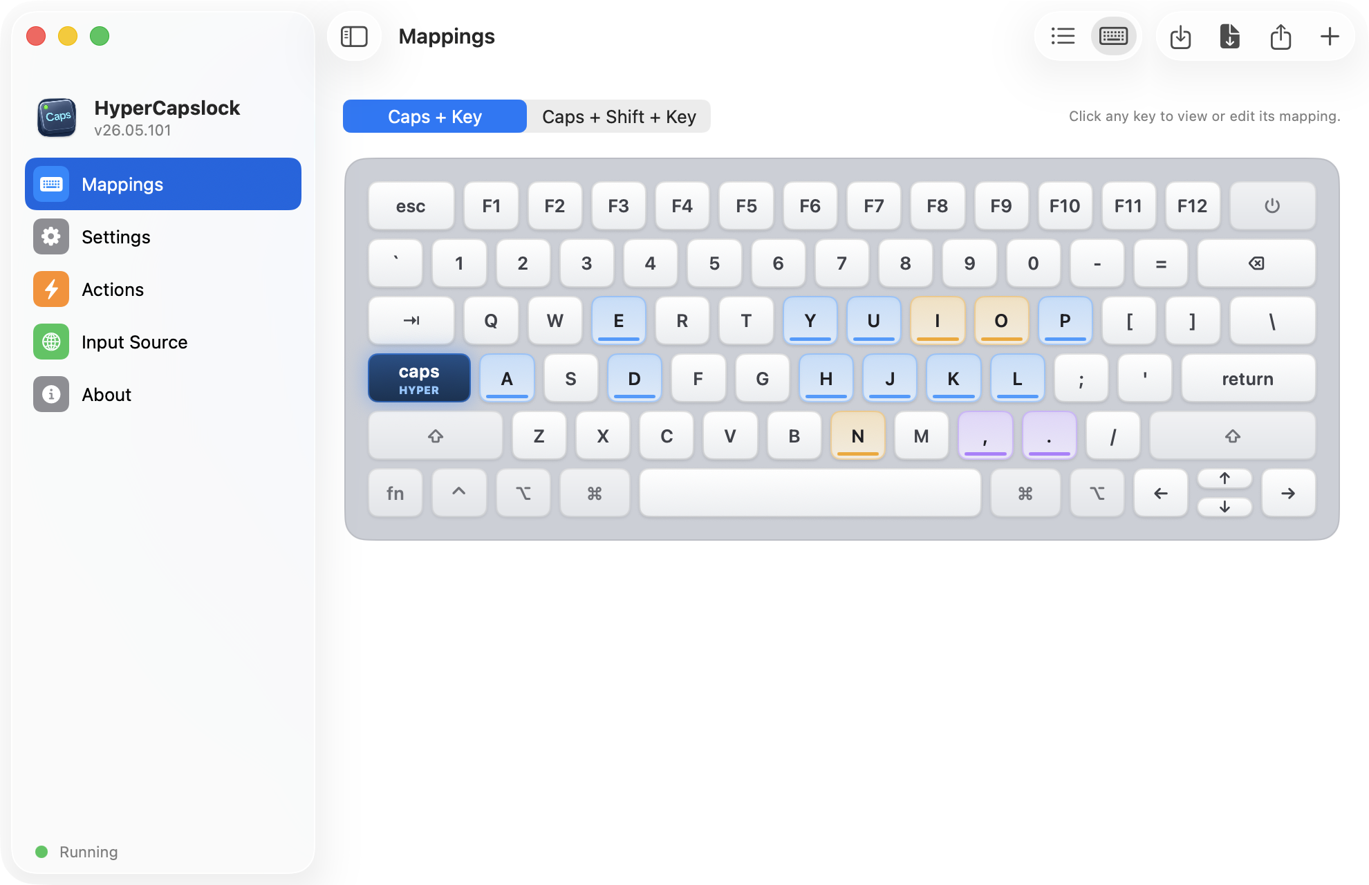 HyperCapslock screenshot 1