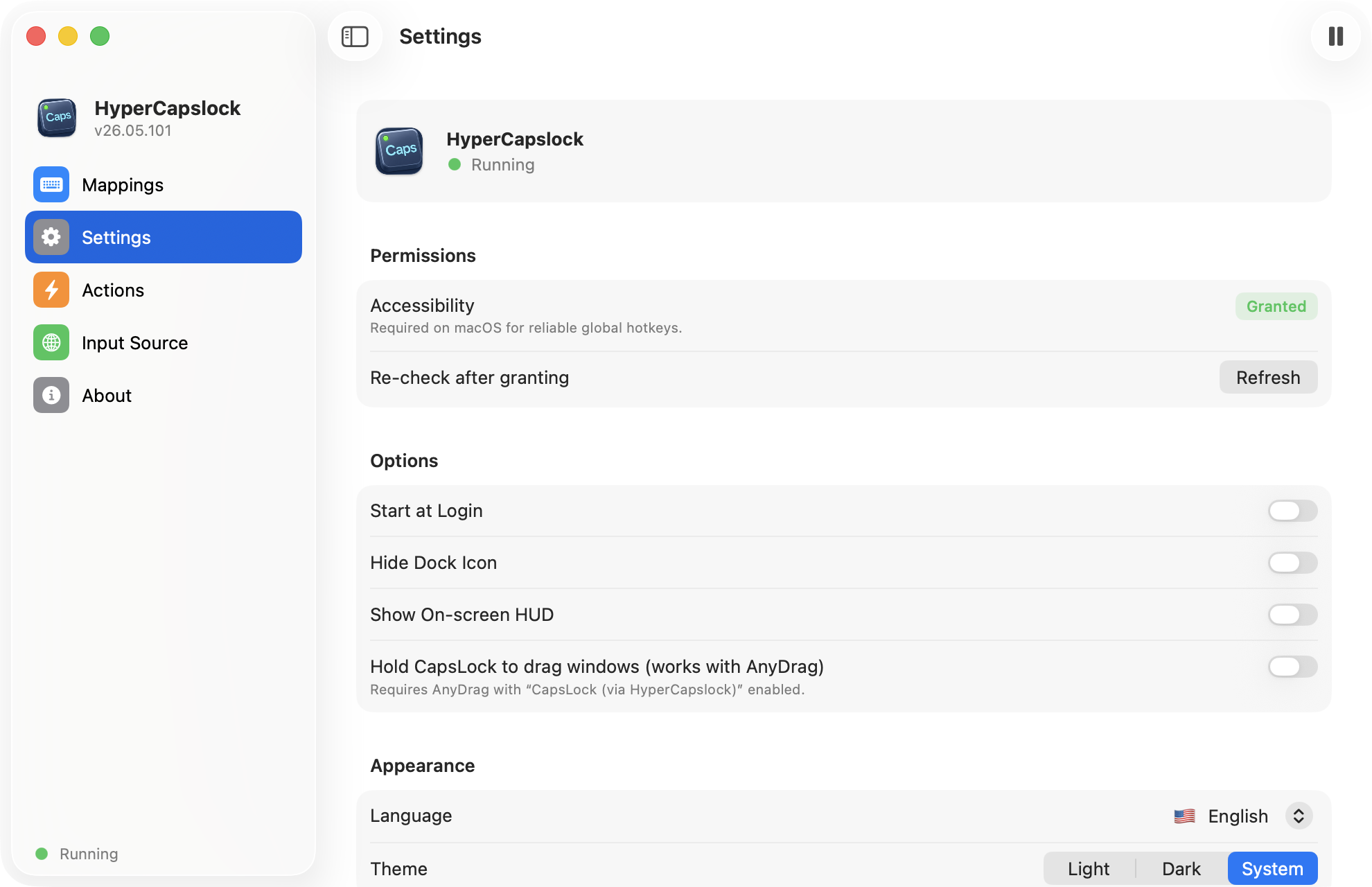 HyperCapslock screenshot 2