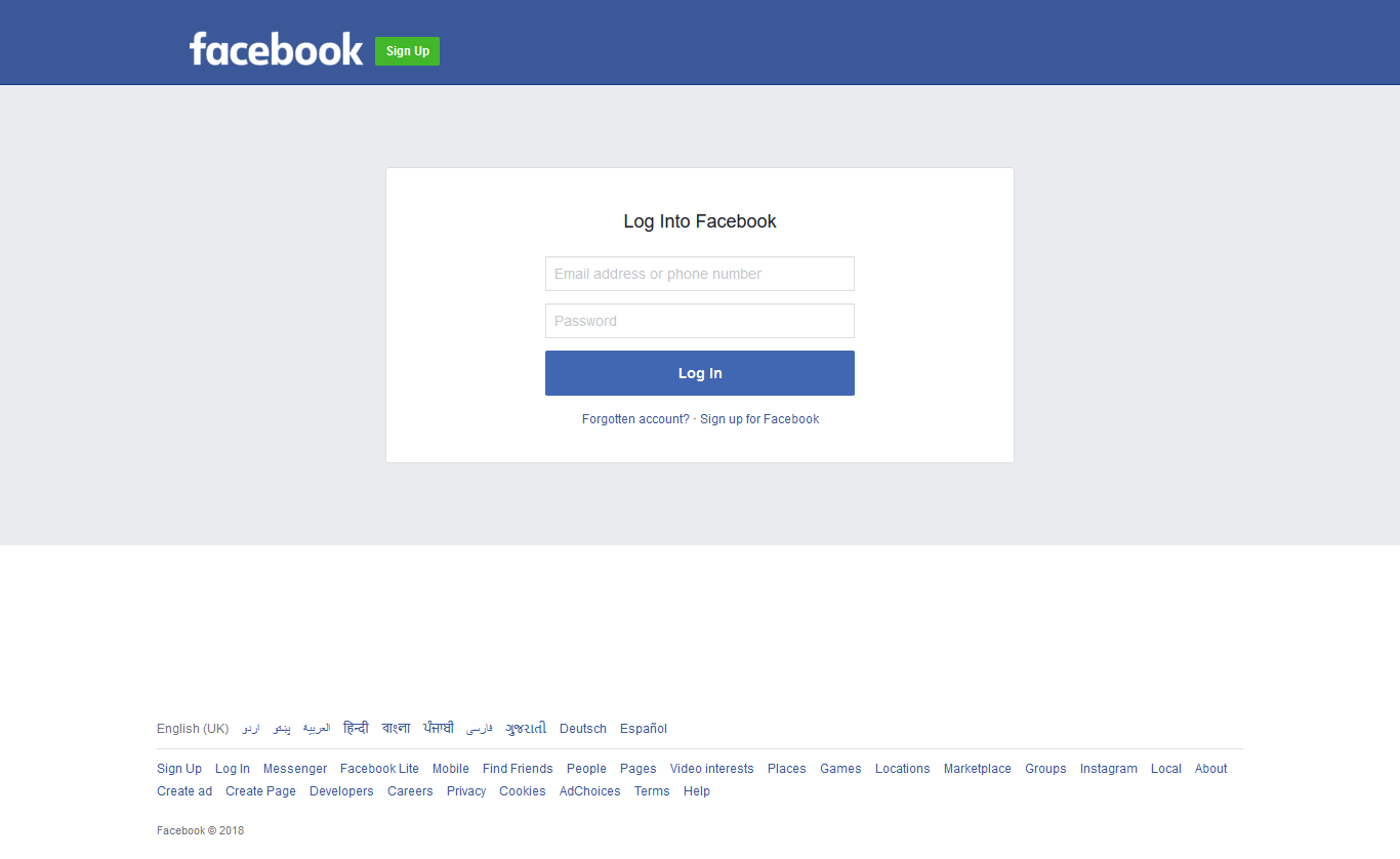 how to create phishing page of facebook in chrome