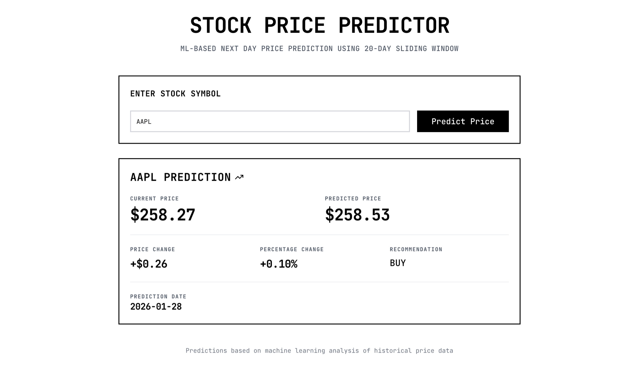 Stock Market Prediction – Desktop