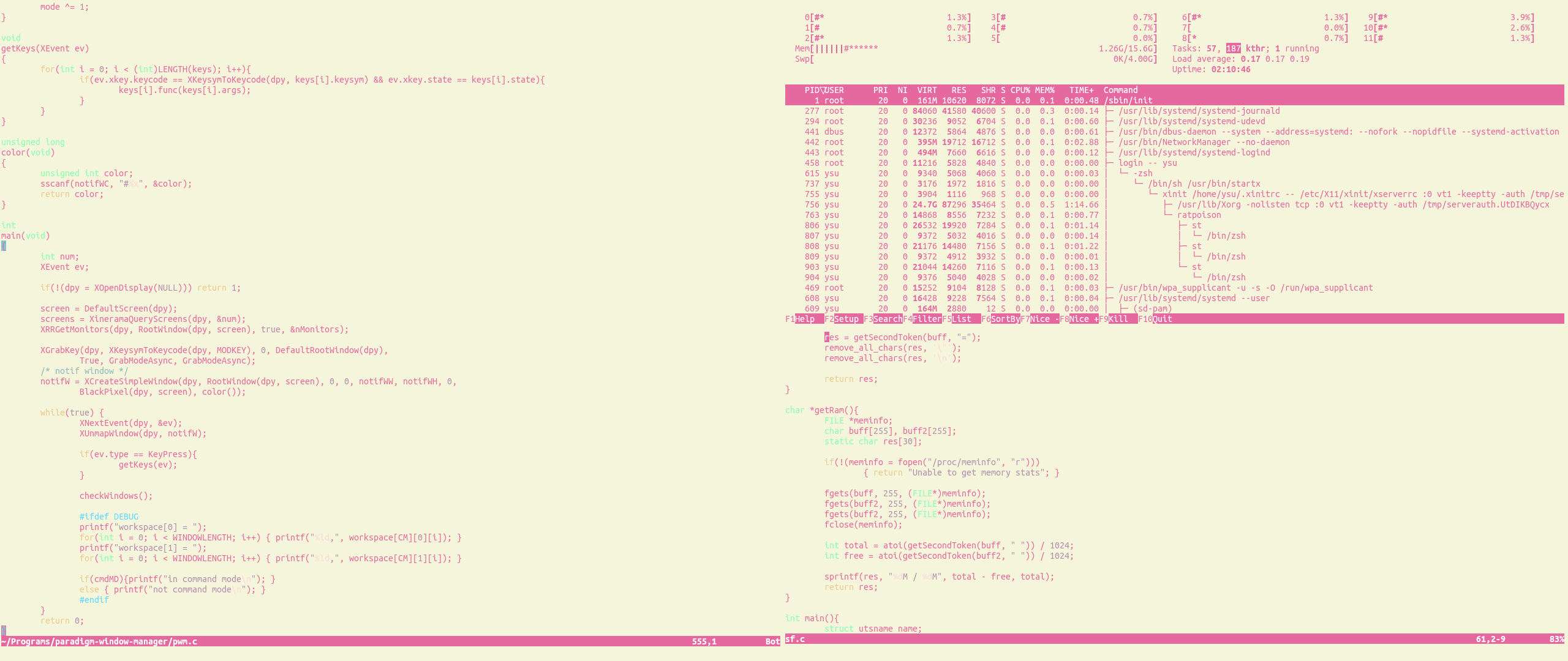 GitHub - Y5U/Paradigm-window-manager: Paradigm window manager (pwm) is ...