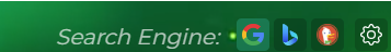 New tab search engine prompt