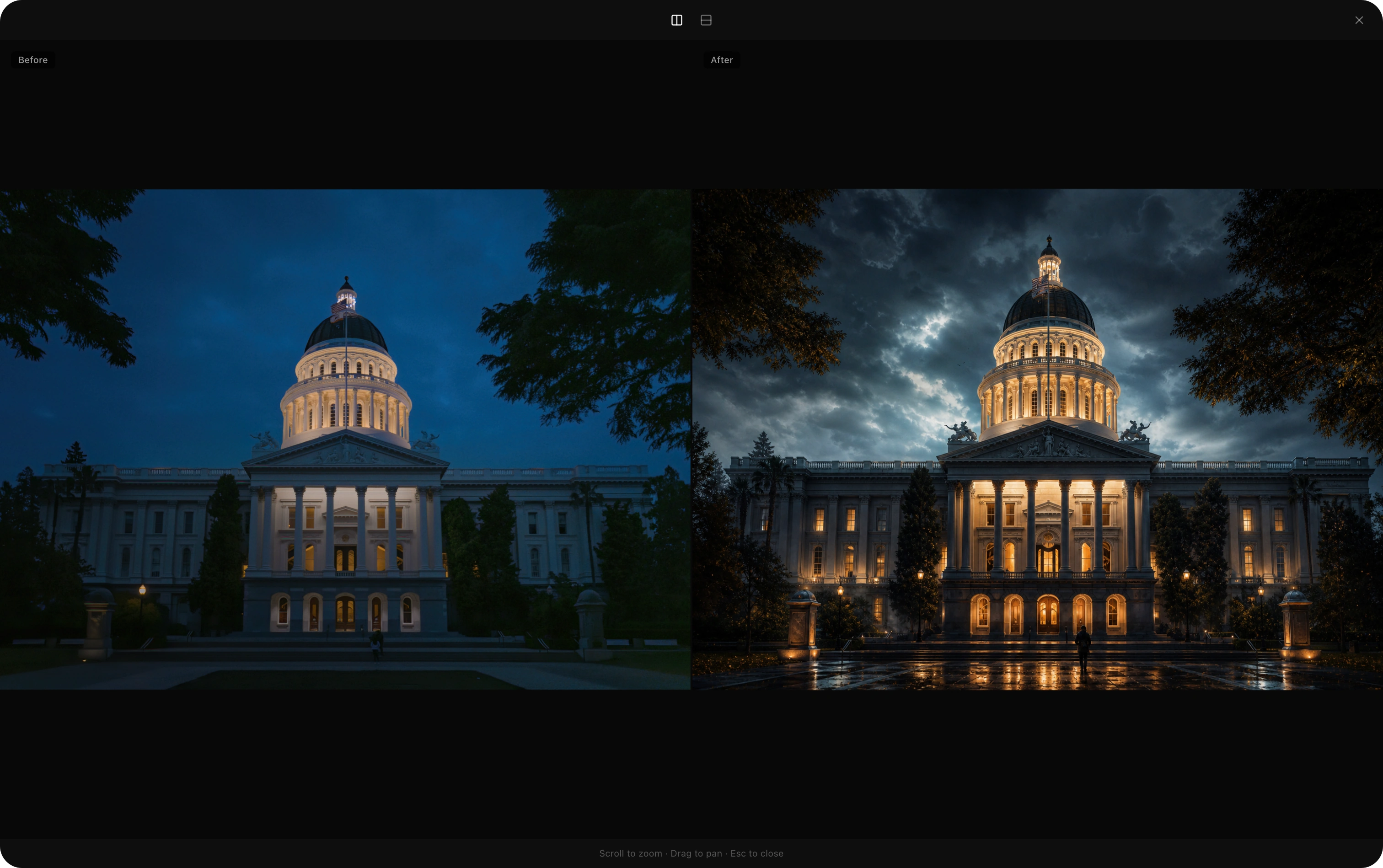 AI Repaint — Before & After