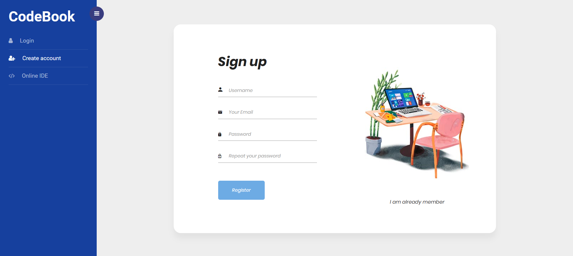 SignUp Screen Screenshot