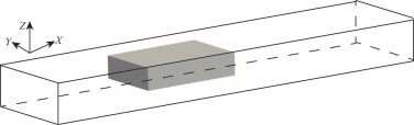 The outline domain is for thermal modeling with a coarse mesh, and the solid domain is for CA with a fine mesh.