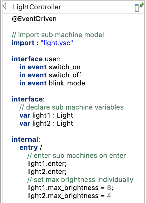 Light controller model