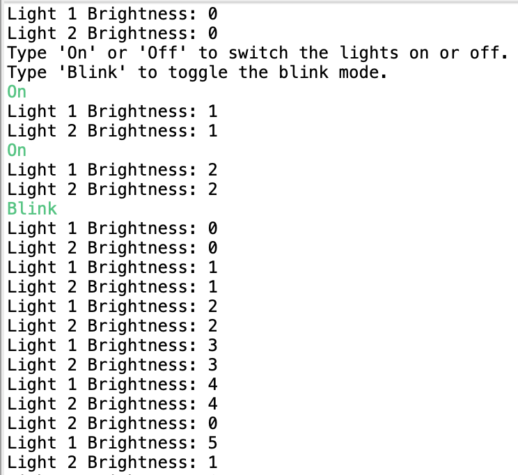 Light switch console application