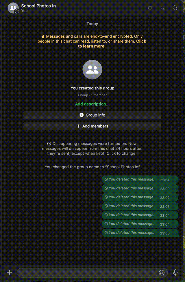 Demo of WhatsApp Face Detection