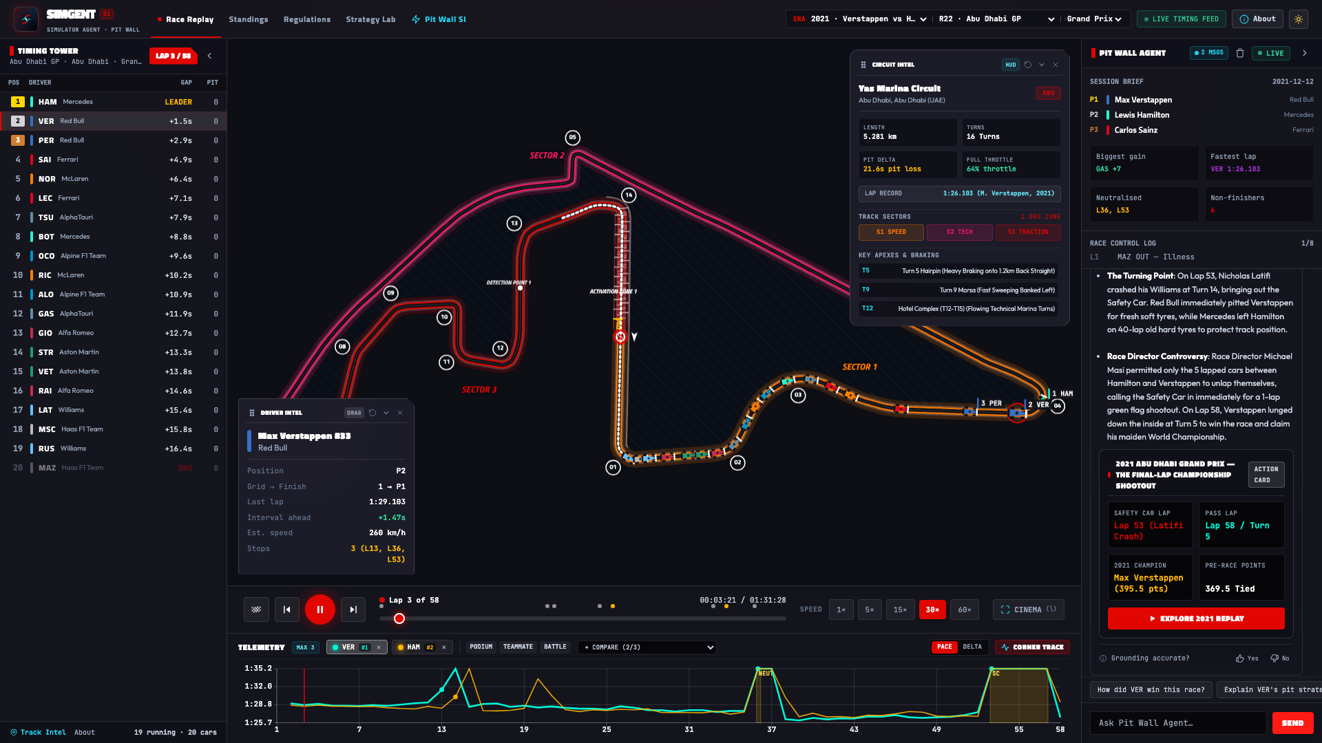 SimGent - AI Pit Wall Copilot & Interactive Action Cards