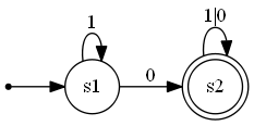 Sample-generated minDFA