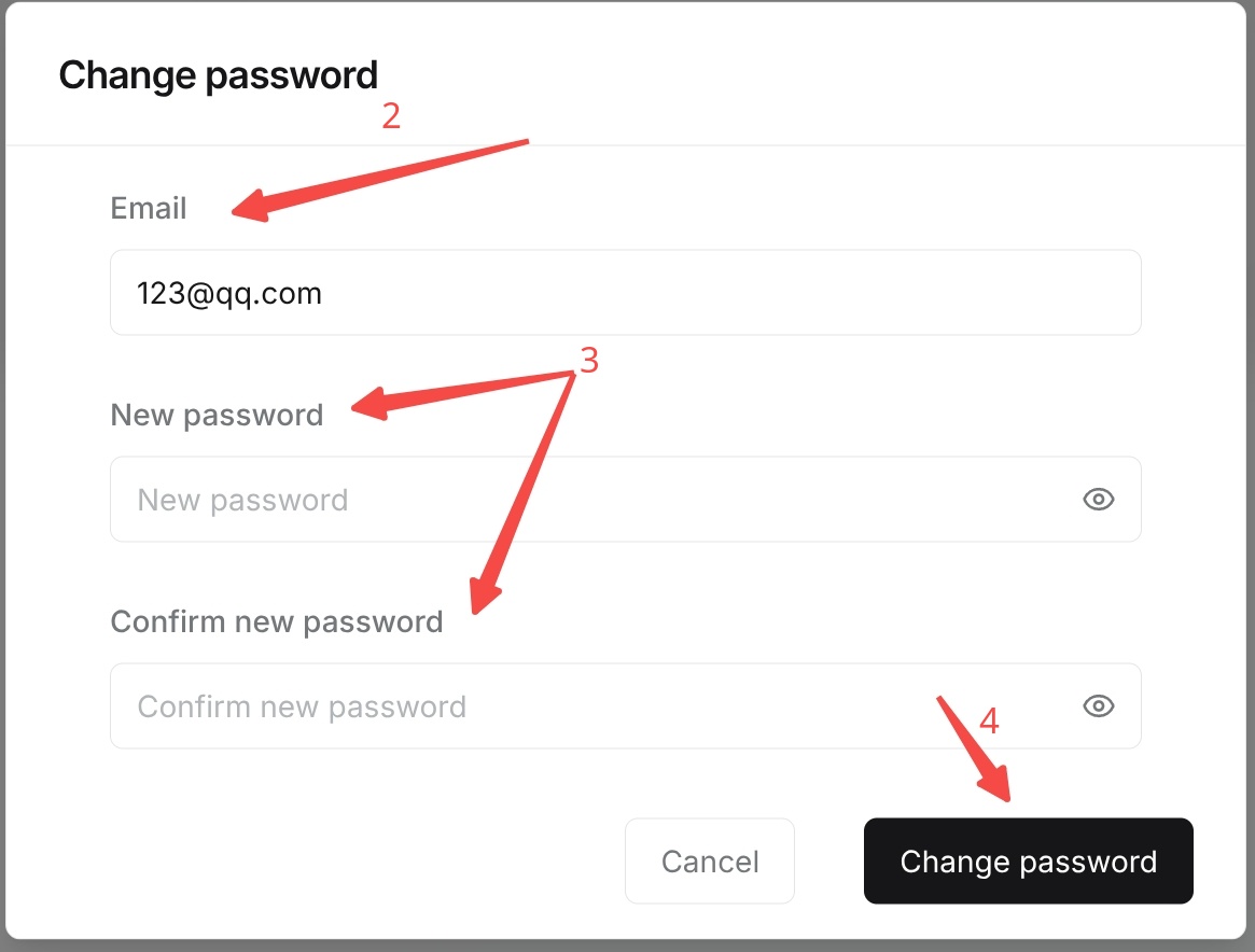 Reset User Passwords