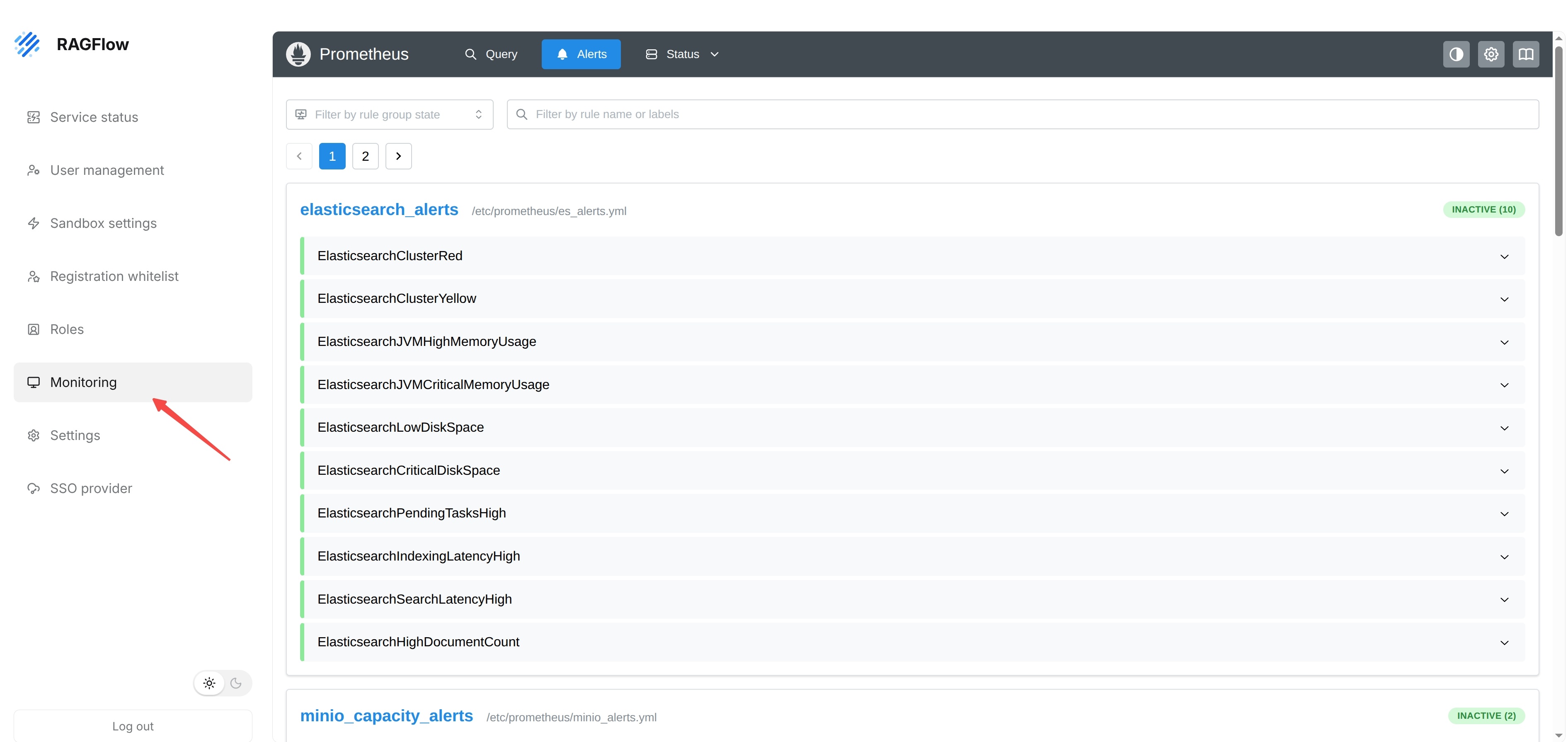 Use Monitoring To View System Monitoring