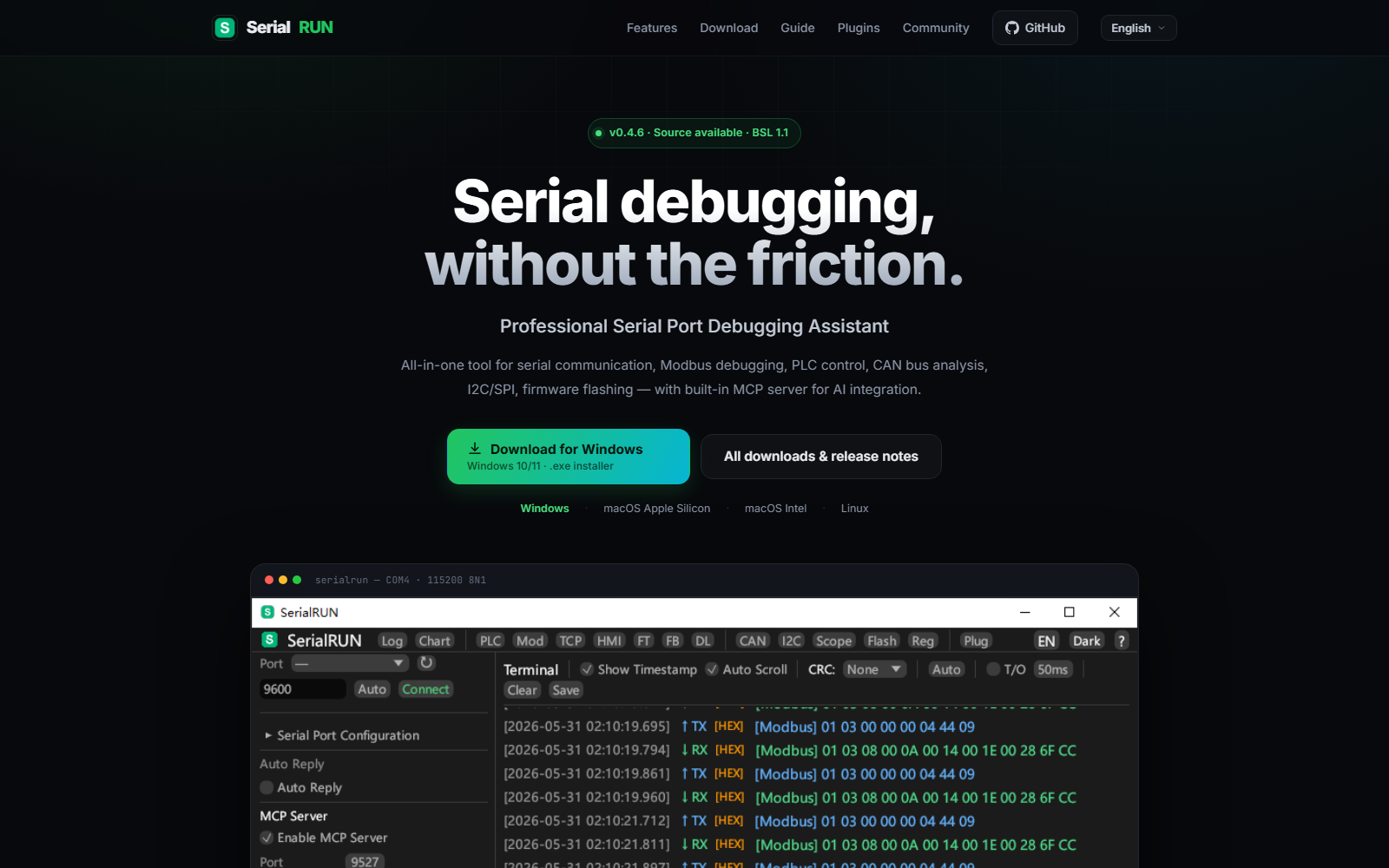 SerialRUN Website