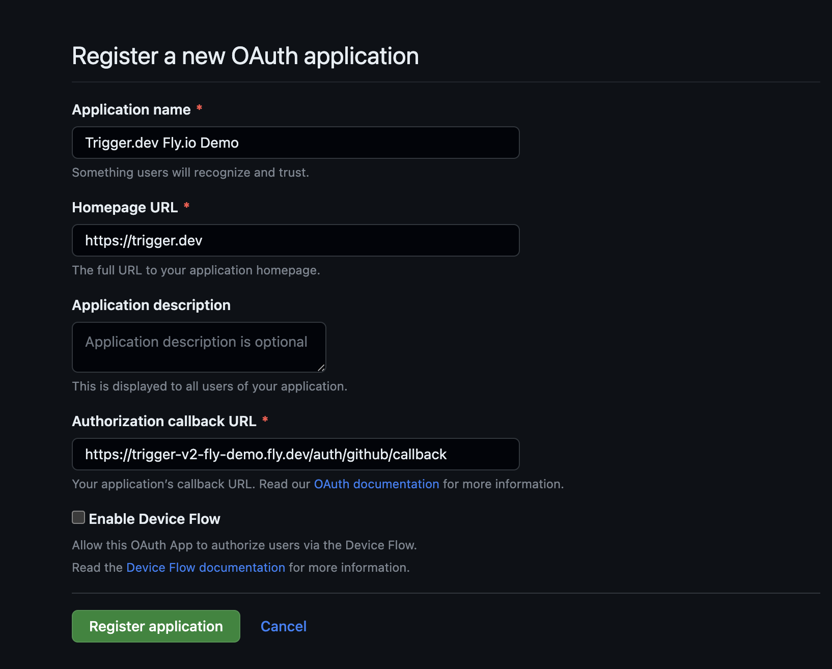 github oauth