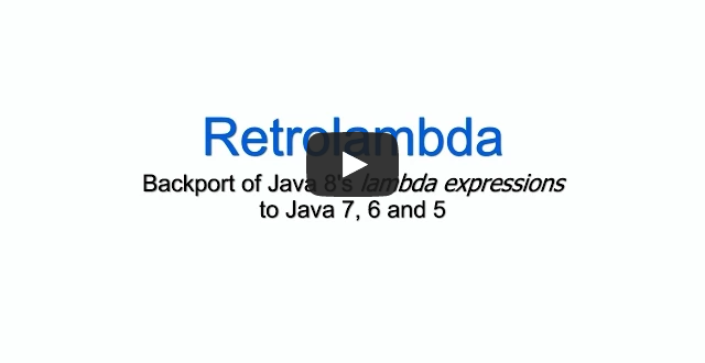 Retrolambda presentation video